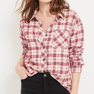 Maurice’s plaid boyfriend button up